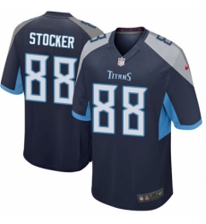 Men's Nike Tennessee Titans #88 Luke Stocker Game Navy Blue Team Color NFL Jersey
