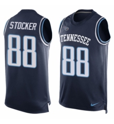 Men's Nike Tennessee Titans #88 Luke Stocker Limited Navy Blue Player Name & Number Tank Top NFL Jersey