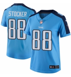 Women's Nike Tennessee Titans #88 Luke Stocker Limited Light Blue Rush Vapor Untouchable NFL Jersey