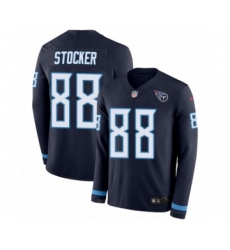 Youth Nike Tennessee Titans #88 Luke Stocker Limited Navy Blue Therma Long Sleeve NFL Jersey
