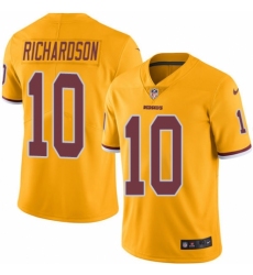 Men's Nike Washington Redskins #10 Paul Richardson Elite Gold Rush Vapor Untouchable NFL Jersey