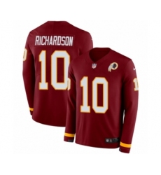 Men's Nike Washington Redskins #10 Paul Richardson Limited Burgundy Therma Long Sleeve NFL Jersey