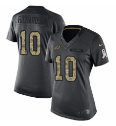 Women's Nike Washington Redskins #10 Paul Richardson Limited Black 2016 Salute to Service NFL Jersey