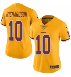 Women's Nike Washington Redskins #10 Paul Richardson Limited Gold Rush Vapor Untouchable NFL Jersey
