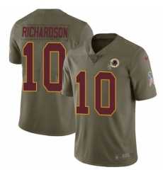 Youth Nike Washington Redskins #10 Paul Richardson Limited Olive 2017 Salute to Service NFL Jersey