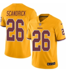 Men's Nike Washington Redskins #26 Orlando Scandrick Limited Gold Rush Vapor Untouchable NFL Jersey