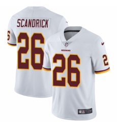Men's Nike Washington Redskins #26 Orlando Scandrick White Vapor Untouchable Limited Player NFL Jersey