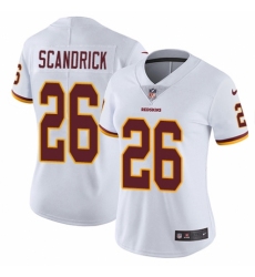 Women's Nike Washington Redskins #26 Orlando Scandrick White Vapor Untouchable Elite Player NFL Jersey
