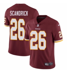 Youth Nike Washington Redskins #26 Orlando Scandrick Burgundy Red Team Color Vapor Untouchable Elite Player NFL Jersey
