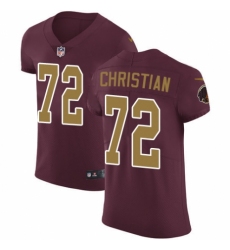 Men's Nike Washington Redskins #72 Geron Christian Burgundy Red Alternate Vapor Untouchable Elite Player NFL Jersey
