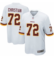 Men's Nike Washington Redskins #72 Geron Christian Game White NFL Jersey