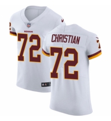 Men's Nike Washington Redskins #72 Geron Christian White Vapor Untouchable Elite Player NFL Jersey