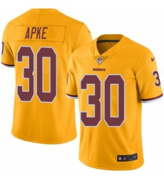 Men's Nike Washington Redskins #30 Troy Apke Elite Gold Rush Vapor Untouchable NFL Jersey