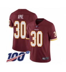Men's Washington Redskins #30 Troy Apke Burgundy Red Team Color Vapor Untouchable Limited Player 100th Season Football Jersey