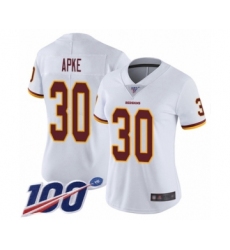 Women's Washington Redskins #30 Troy Apke White Vapor Untouchable Limited Player 100th Season Football Jersey