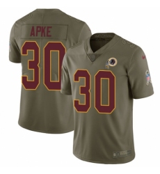 Youth Nike Washington Redskins #30 Troy Apke Limited Olive 2017 Salute to Service NFL Jersey