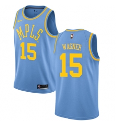 Youth Nike Los Angeles Lakers #15 Moritz Wagner Swingman Blue Hardwood Classics NBA Jersey