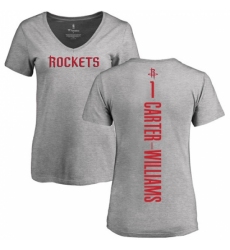 NBA Women's Nike Houston Rockets #1 Michael Carter-Williams Ash Backer T-Shirt