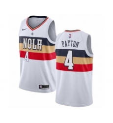 Men's Nike New Orleans Pelicans #4 Elfrid Payton White Swingman Jersey - Earned Edition