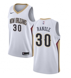 Men's Nike New Orleans Pelicans #30 Julius Randle Swingman White NBA Jersey - Association Edition