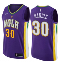 Youth Nike New Orleans Pelicans #30 Julius Randle Swingman Purple NBA Jersey - City Edition