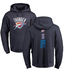NBA Nike Oklahoma City Thunder #5 Devon Hall Navy Blue Backer Pullover Hoodie