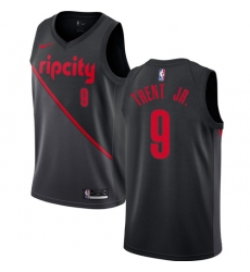 Women's Nike Portland Trail Blazers #9 Gary Trent Jr. Swingman Black NBA Jersey - 2018 19 City Edition