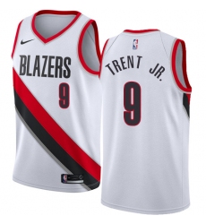 Youth Nike Portland Trail Blazers #9 Gary Trent Jr. Swingman White NBA Jersey - Association Edition