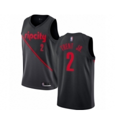 Youth Portland Trail Blazers #2 Gary Trent Jr. Swingman Black Basketball Jersey - 201819 City Edition