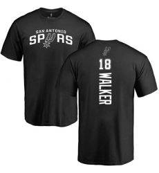 NBA Nike San Antonio Spurs #18 Lonnie Walker Black Backer T-Shirt