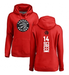 NBA Women's Nike Toronto Raptors #14 Danny Green Red Backer Pullover Hoodie