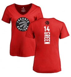 NBA Women's Nike Toronto Raptors #14 Danny Green Red Backer T-Shirt