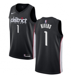 Women's Nike Washington Wizards #1 Austin Rivers Swingman Black NBA Jersey - City Edition