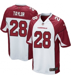 Men's Nike Arizona Cardinals #28 Jamar Taylor Game White NFL Jersey