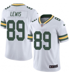 Men's Nike Green Bay Packers #89 Marcedes Lewis White Vapor Untouchable Limited Player NFL Jersey