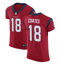 Men's Nike Houston Texans #18 Sammie Coates Red Alternate Vapor Untouchable Elite Player NFL Jersey