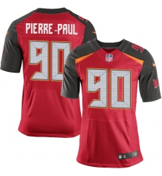 Men's Nike Tampa Bay Buccaneers #90 Jason Pierre-Paul Elite Red Team Color NFL Jersey