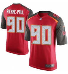 Men's Nike Tampa Bay Buccaneers #90 Jason Pierre-Paul Game Red Team Color NFL Jersey