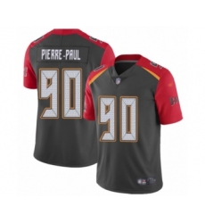 Youth Tampa Bay Buccaneers #90 Jason Pierre-Paul Limited Gray Inverted Legend Football Jersey