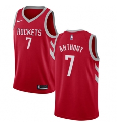 Men's Nike Houston Rockets #7 Carmelo Anthony Swingman Red NBA Jersey - Icon Edition