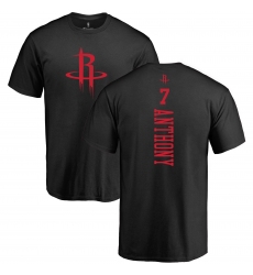 NBA Nike Houston Rockets #7 Carmelo Anthony Black One Color Backer T-Shirt