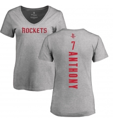 NBA Women's Nike Houston Rockets #7 Carmelo Anthony Ash Backer T-Shirt