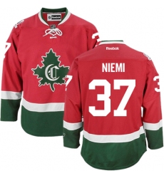 Men's Reebok Montreal Canadiens #37 Antti Niemi Authentic Red New CD NHL Jersey