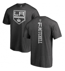 NHL Adidas Los Angeles Kings #71 Torrey Mitchell Charcoal One Color Backer T-Shirt