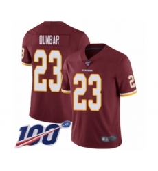 Men's Washington Redskins #23 Quinton DuBasketballr Burgundy Red Team Color Vapor Untouchable Limited Player 100th Season Football Jersey