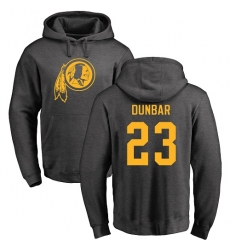 NFL Nike Washington Redskins #23 Quinton Dunbar Ash One Color Pullover Hoodie