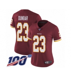 Women's Washington Redskins #23 Quinton DuBasketballr Burgundy Red Team Color Vapor Untouchable Limited Player 100th Season Football Jersey