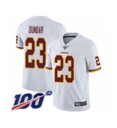 Youth Washington Redskins #23 Quinton DuBasketballr White Vapor Untouchable Limited Player 100th Season Football Jersey