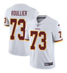 Men's Nike Washington Redskins #73 Chase Roullier White Vapor Untouchable Limited Player NFL Jersey
