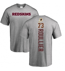 NFL Nike Washington Redskins #73 Chase Roullier Ash Backer T-Shirt